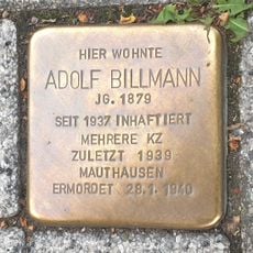 Stolperstein en memoria de Adolf Billmann