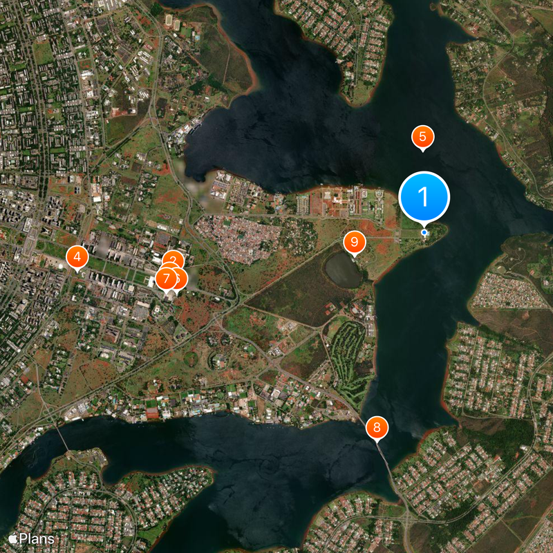 Palácio da Alvorada Mapa