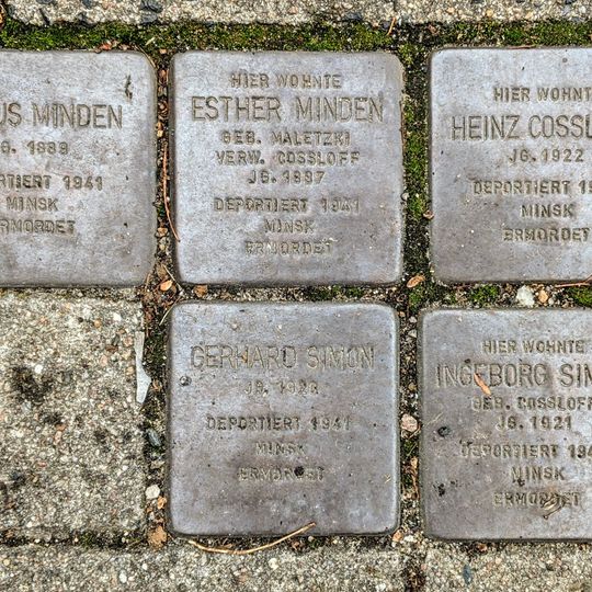 Stolperstein dedicated to Gerhard Simon
