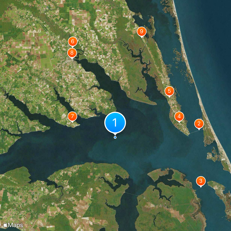 Albemarle Sound Map