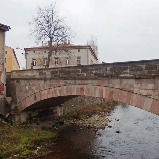 Bridge of Nádražní street in Vrchlabí
