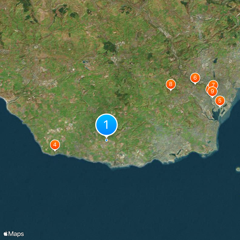 Vale of Glamorgan Kaart