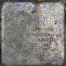 Stolperstein dedicated to Moritz Meyers