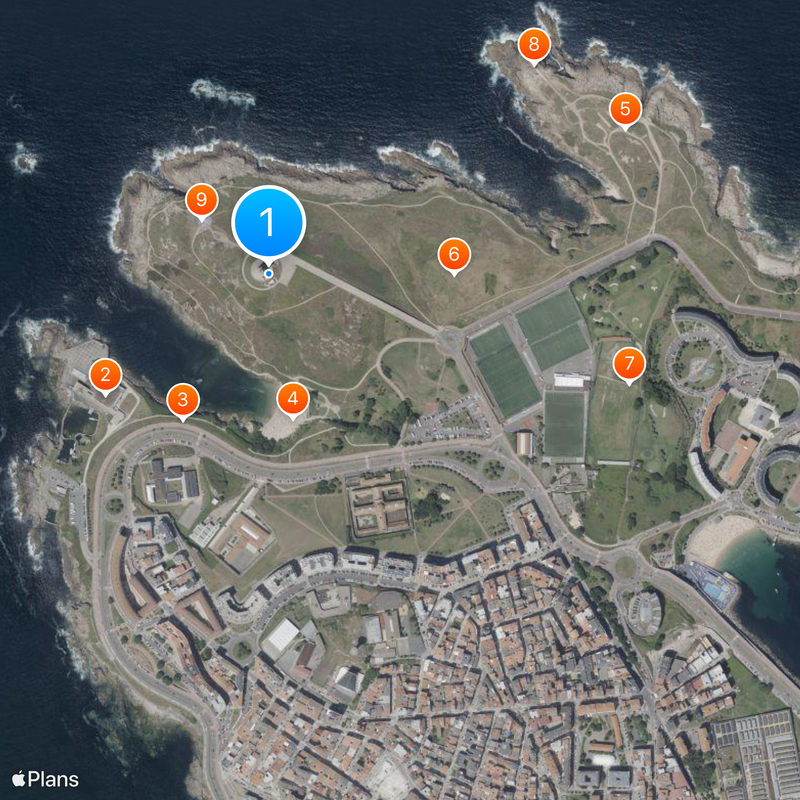 Tower of Hercules Map