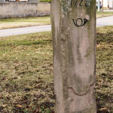 Polish-Saxon Post Milestone Halbmeilenstein Grehbehna