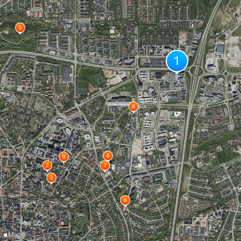 Axis Communications Map