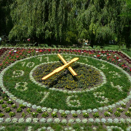 Flower clock of Poděbrady