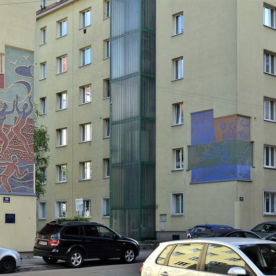 Sgraffito-Wandbilder