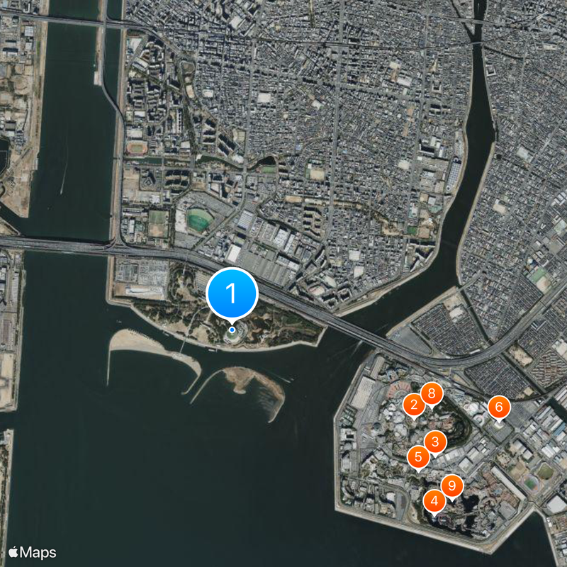 Tokyo Sea Life Park Mapa