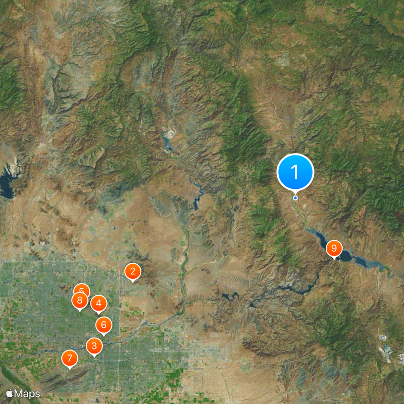 Tonto National Forest Map