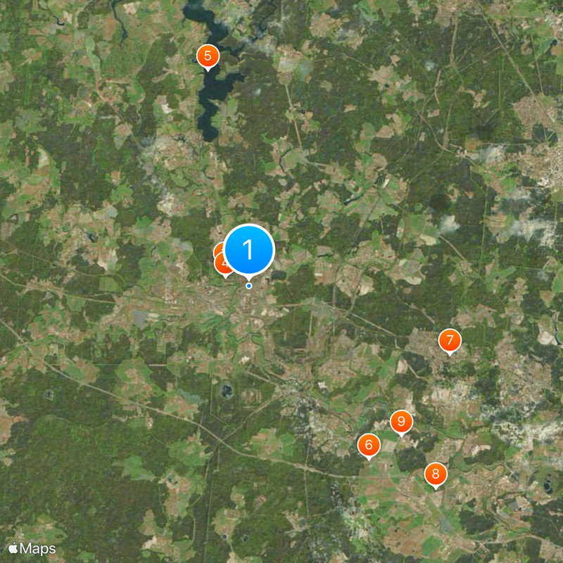 Istrinskij rajon Mappa