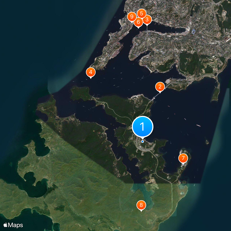 Far Eastern Federal University Map