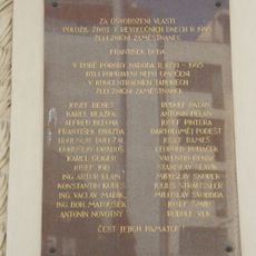 Pamětní deska železničním zaměstnancům, obětem druhé světové války