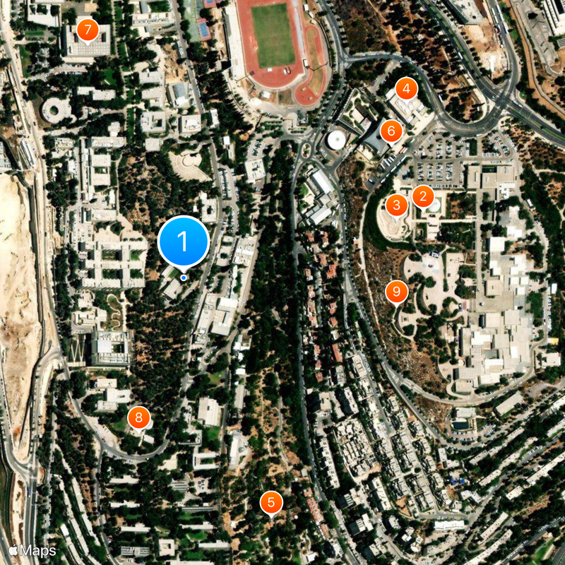 Academy of the Hebrew Language Map