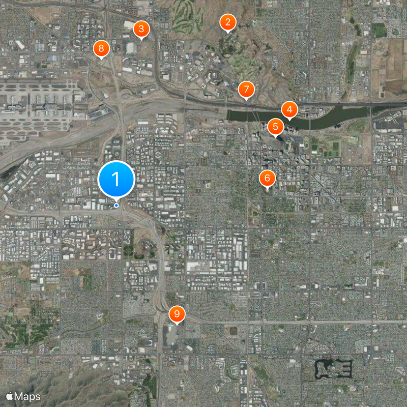 University of Phoenix Map