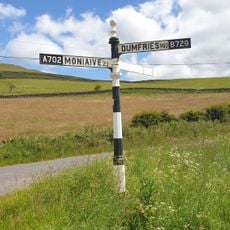 Kirkland, Signpost At Junction Of A702 And B729