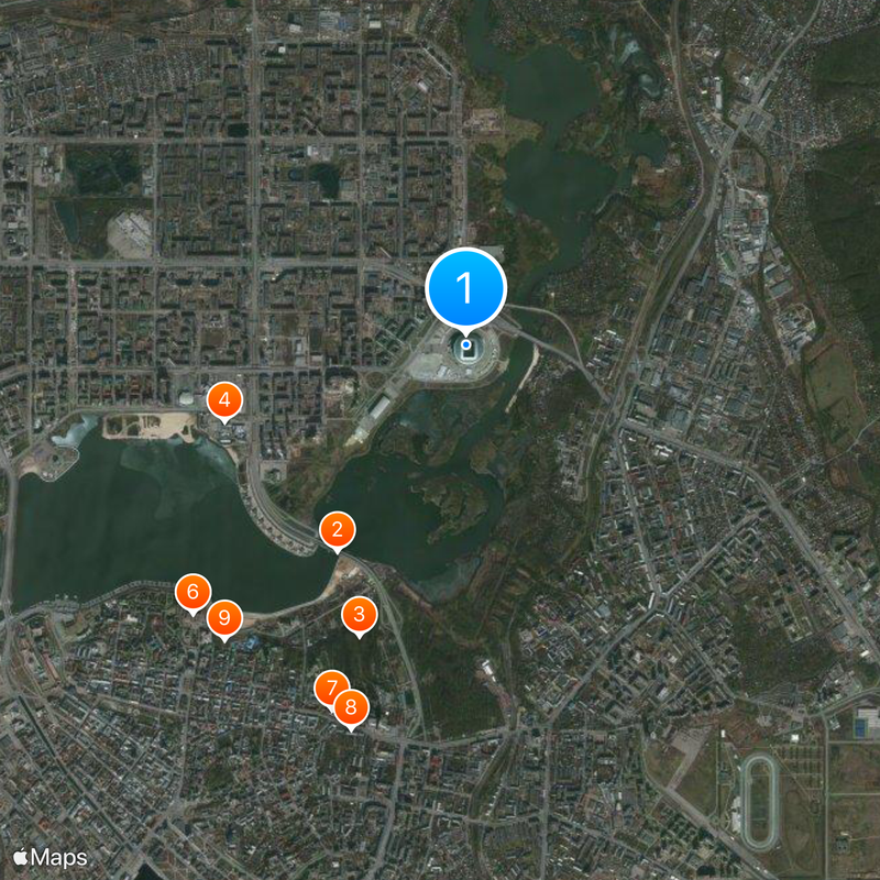 Kazan Arena Map