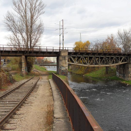 Železniční most přes Svitavu a Svitavskou pobřežní dráhu