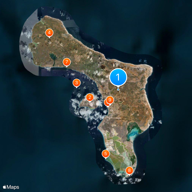 Bonaire Mapa