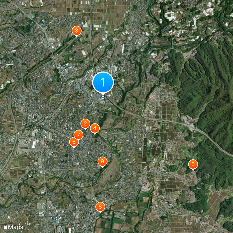 Saku Chosei Junior & Senior High School Map