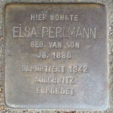 Stolperstein en memoria de Elsa Perlmann