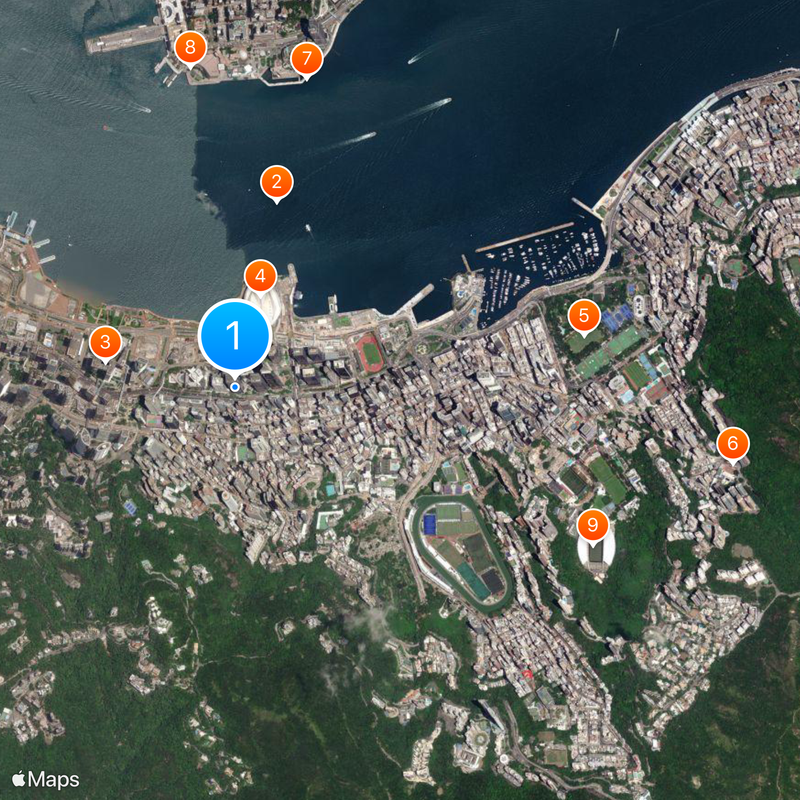 Distretto di Wan Chai Mappa