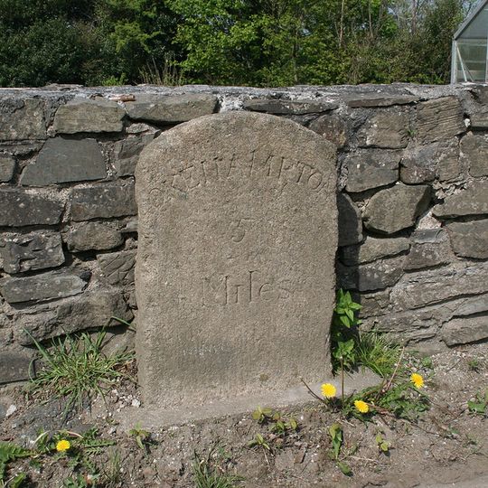 Milestone, by Ferndale, at southern end of Souton