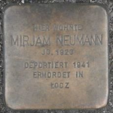 Stolperstein à la mémoire de Mirjam Neumann