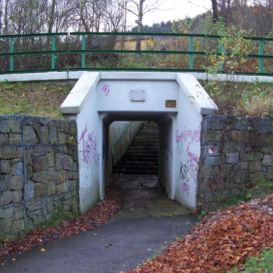 Underpass under railway line in Andělská Hora