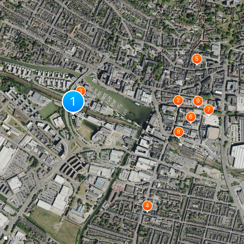 University of Lincoln Map