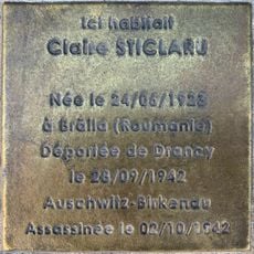 Stoleperstein à la mémoire de Claire Sticlaru
