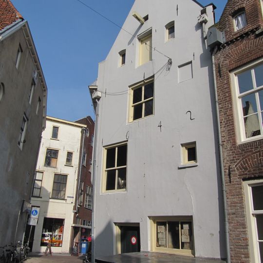 Achtergevel van Sprongstraat 16