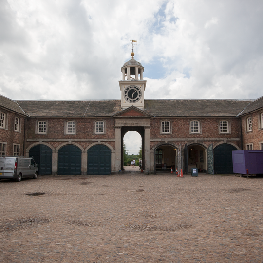Carriage House immediately to south of kitchen courtyard