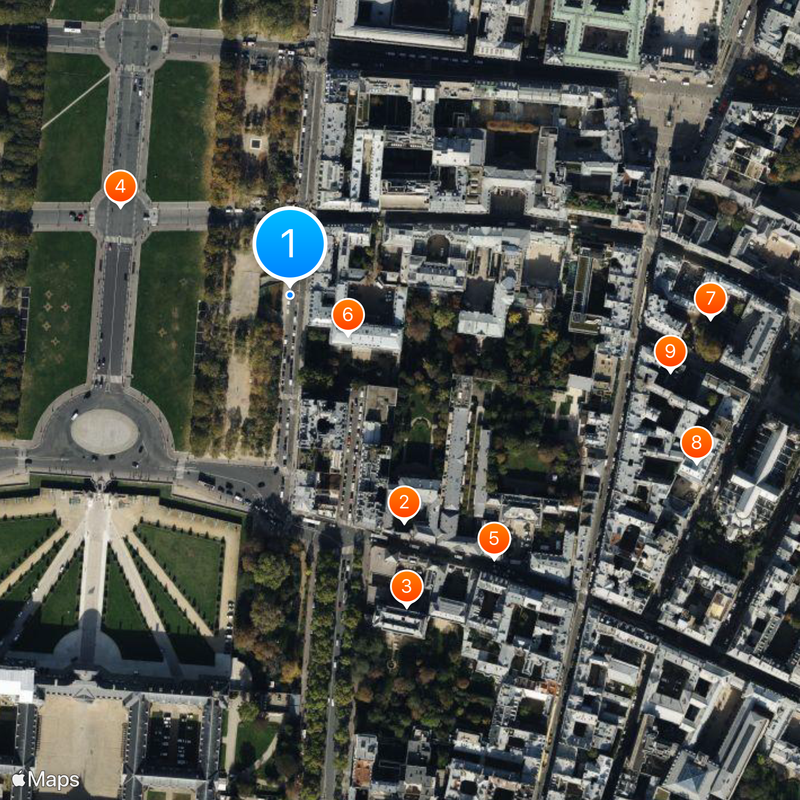Cour de Justice de la République Map