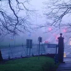 Gates and Gatepiers at SW Corner of Belle Vue Park