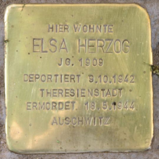 Stolperstein en memoria de Elsa Herzog