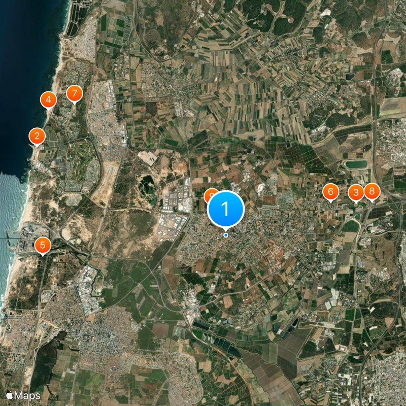 Pardes Hanna-Karkur Mapa