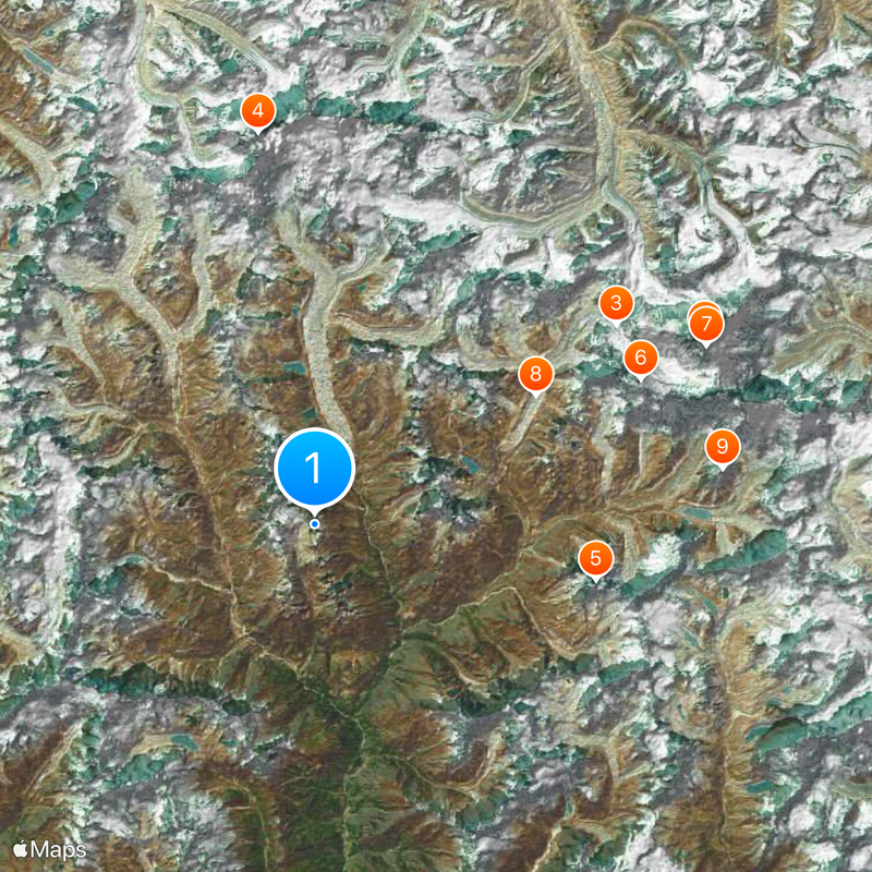 Parque nacional de Sagarmatha Mapa
