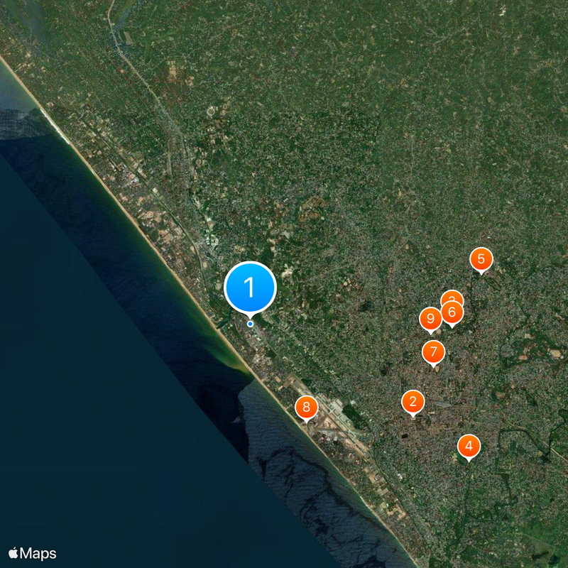 Thiruvananthapuram North Railway Station Map