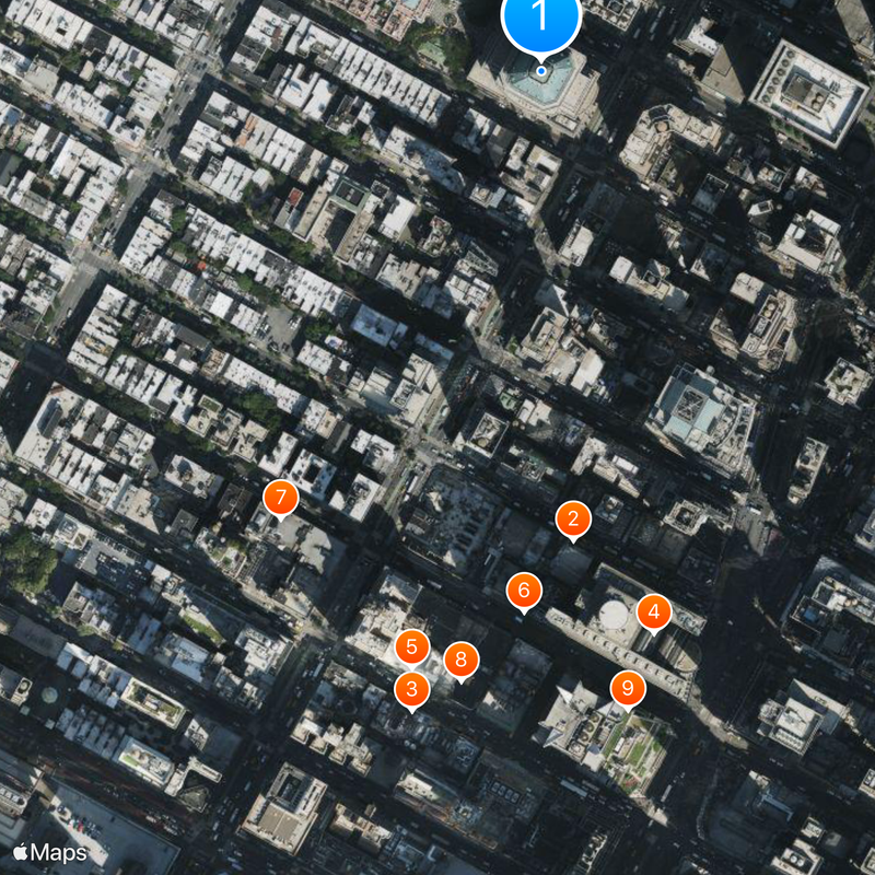 One Worldwide Plaza Mapa