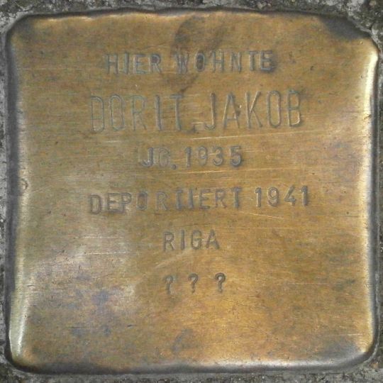 Stolperstein für Dorit Jakob
