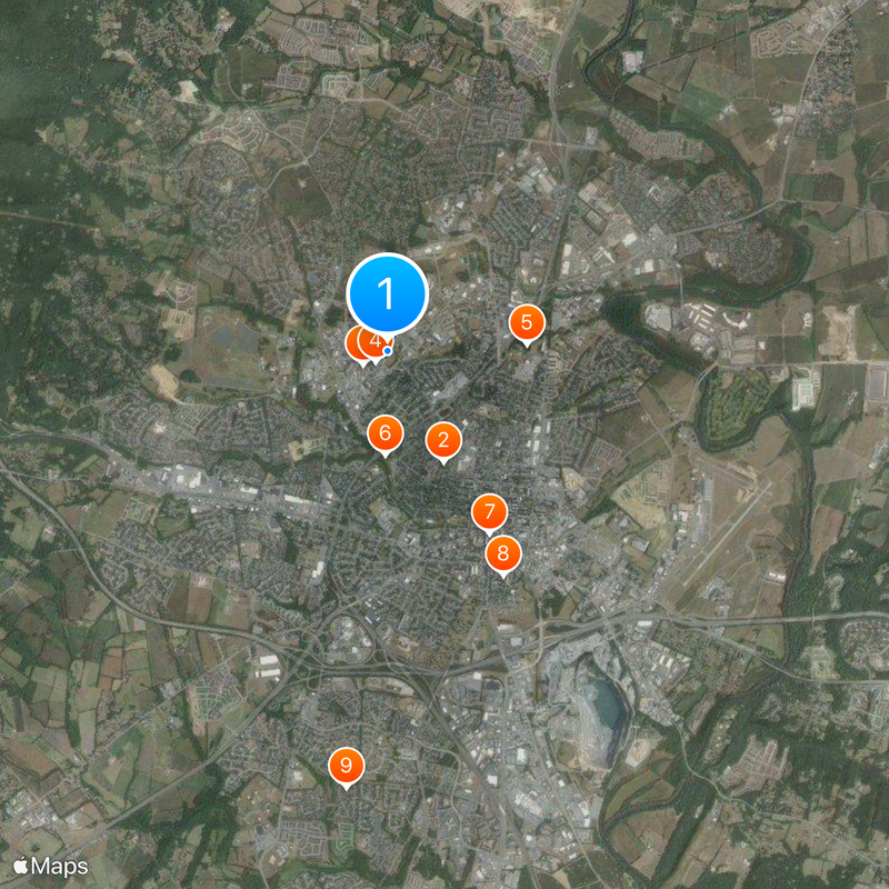 United States Army Biological Warfare Laboratories Mappa