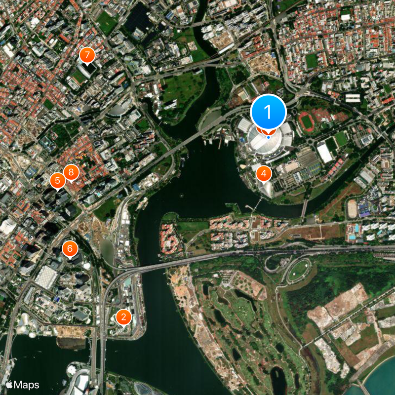 Singapore Sports Hub Map