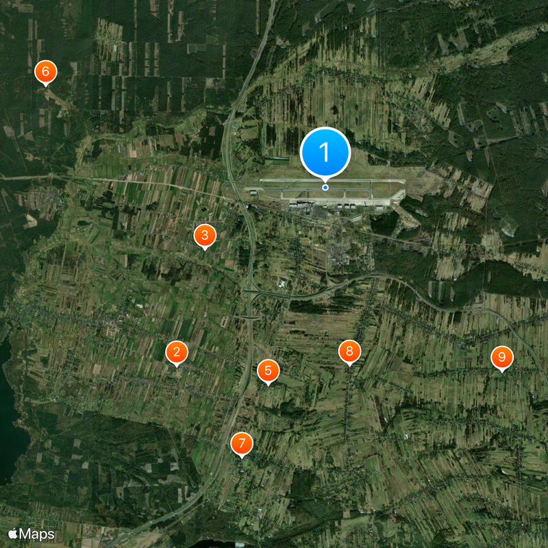 Aeroporto di Katowice-Pyrzowice Mappa