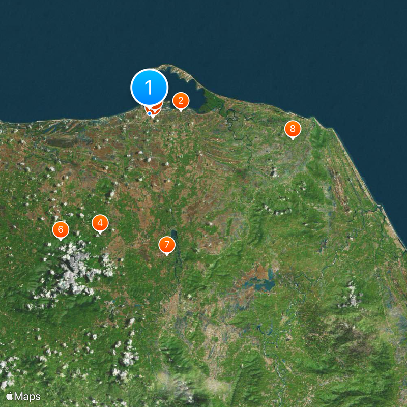 Prowincja Pattani Mapa