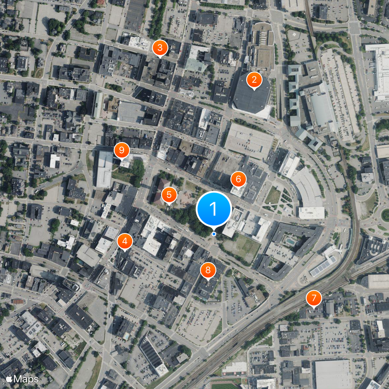 Burnside Fountain Kaart