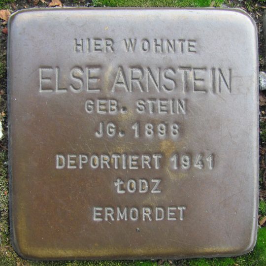Stolperstein en memoria de Else Arnstein