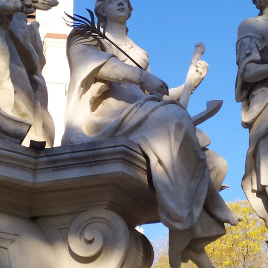 Súsošie sv. Floriána, socha v. -kópia