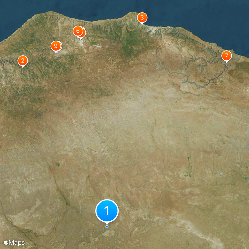 Libyan Arabic Map
