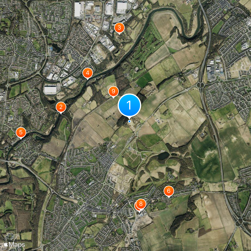Penshaw Monument Map